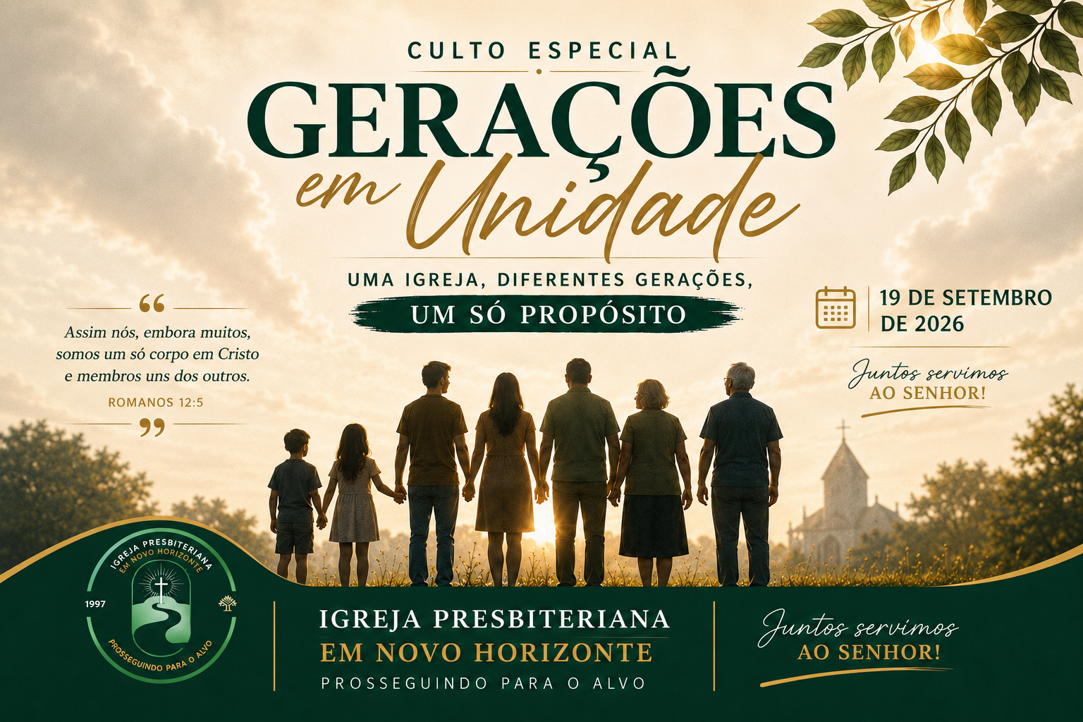 Culto Especial — Gerações em Unidade